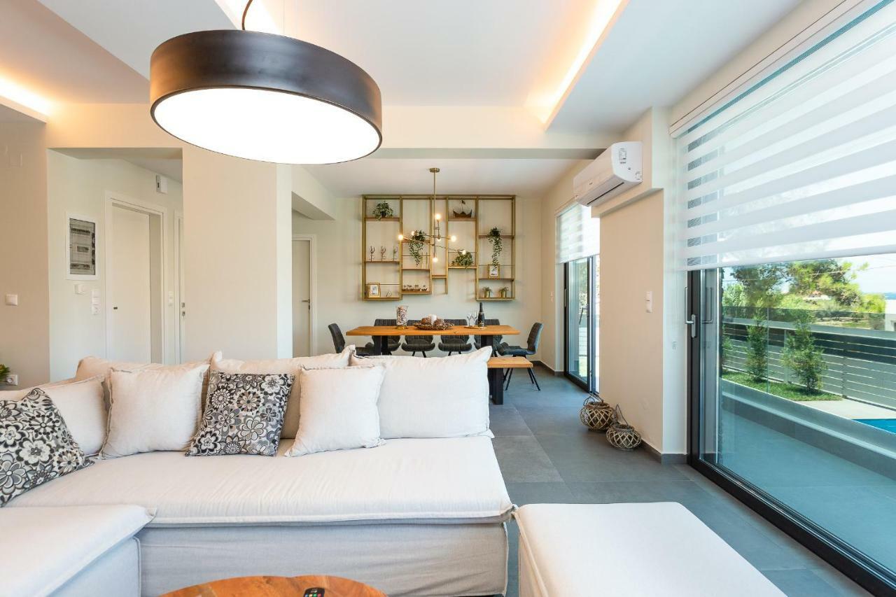 Sfáka Nisos Villa, Pool & Heated Spawhirlpool, Walking To Beach, By Thinkvilla מראה חיצוני תמונה