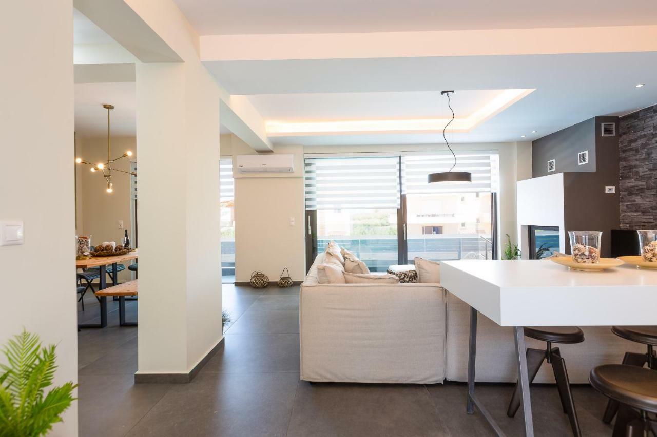 Sfáka Nisos Villa, Pool & Heated Spawhirlpool, Walking To Beach, By Thinkvilla מראה חיצוני תמונה